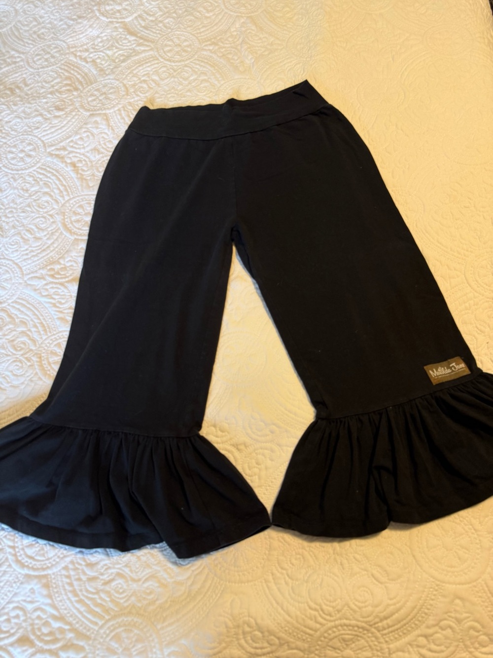 Matilda Jane Black Ruffle Hem Pants
